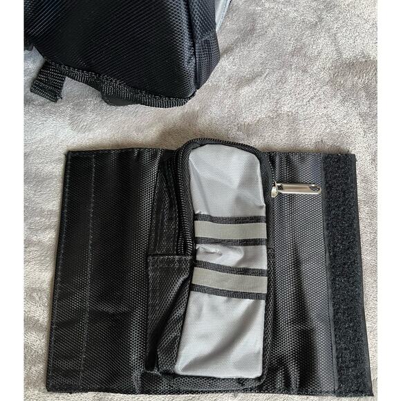 Fit to Fight Black and Grey Multicompartment Padded Strap Sling Backpack - Picture 13 of 15